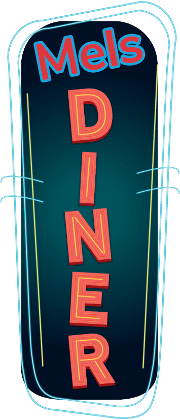 Mel's Diner Sign